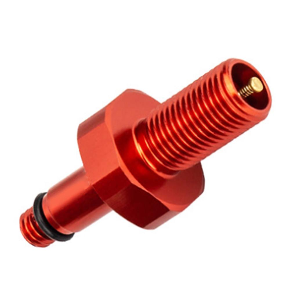 Bike Valve Adapter Conversion Tool Aluminum Alloy Rear Shock Absorber Inflatable Joint Red