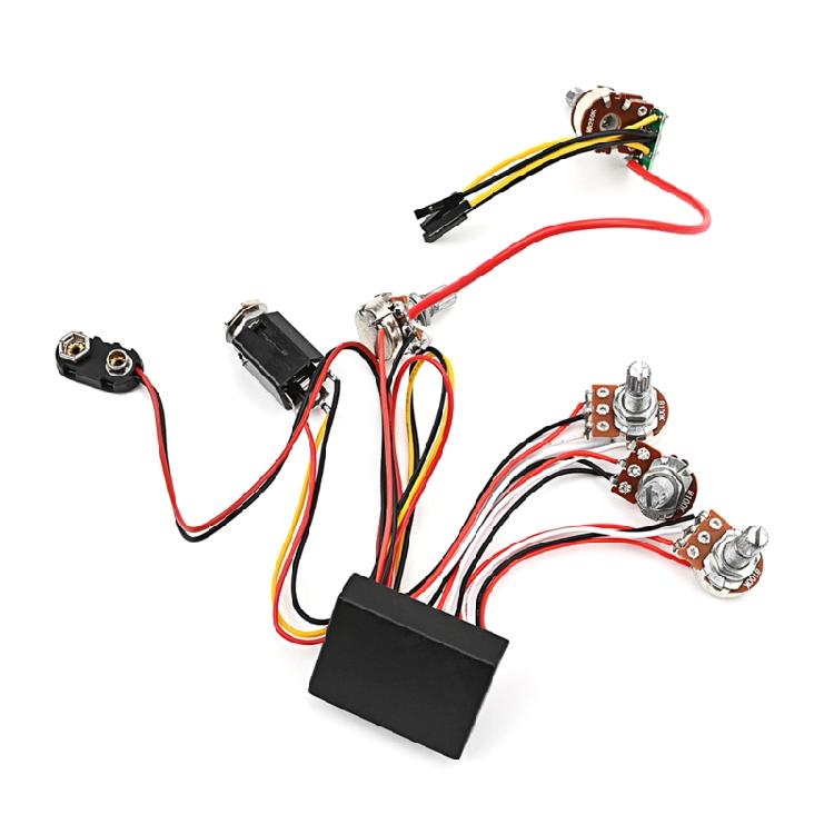 Prewired Bass Preamp Circuit Pickup Active Passive EQ Equalizers for Bass Pickup