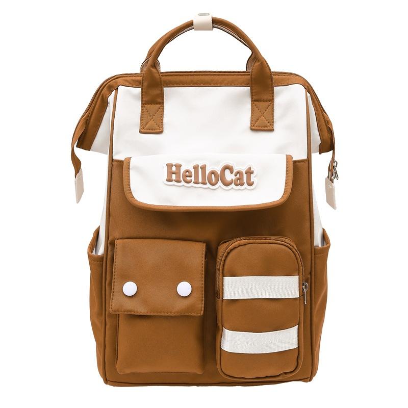 

Школьный рюкзак для ученика средней школы, женский, для выхода, модный, корейская версия, легкий и простой, ручной рюкзак