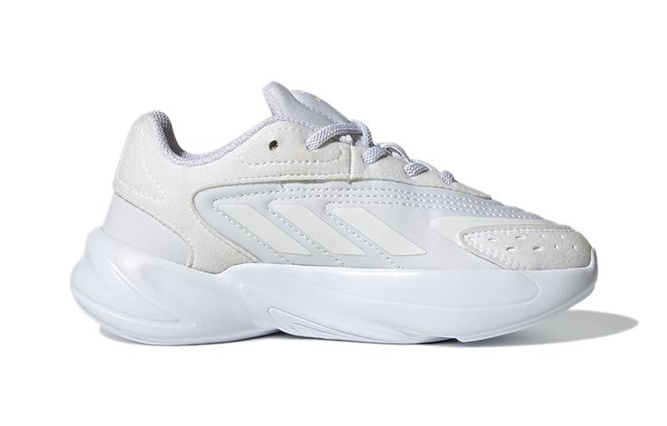 adidas Originals Ozelia El C Abrasion Resistant Low Top Casual Shoes White Children Aged 3 7 Years Old H04743