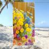 Vibrant Daisy Bouquet Print Beach Towel Watercolor Flower Bunch Towel Soft Absorbent Quick Dry Beach Blanket for Women