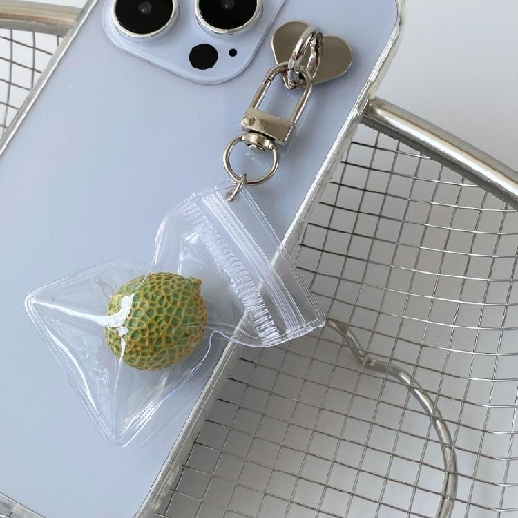 Fruit Inspired Handmade Keychain Phone Charm Korean Trend Style Portable Accessory Decorative Fruit Pendant Keyring