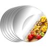 Aneco 6 Pack Acrylic Round Mirrors Non Glass Round Mirror Plate Self Adhesive Mirror Stickers for Home Wall Decor or Wedding Table Centerpiece, 6
