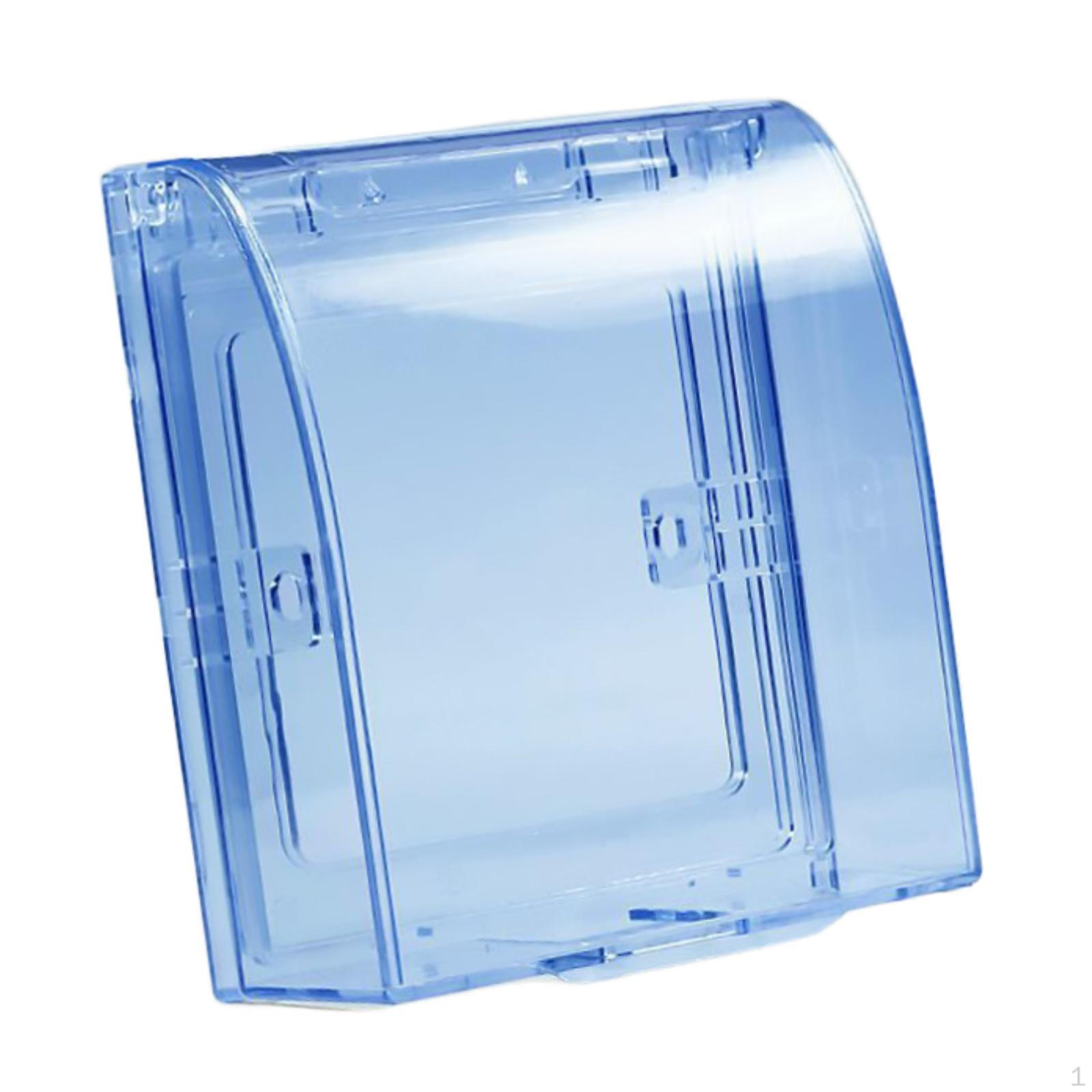 

10 штук Захисні коробки для кришок електричних розеток, фіксовані гвинтами, прості в установці, кришки для електричних вилок Blue