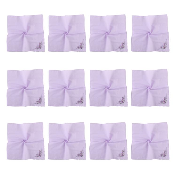 12lots Durability and Soft Handkerchief Fashion Luxurious Handkerchief for Wedding Party Restaurant
