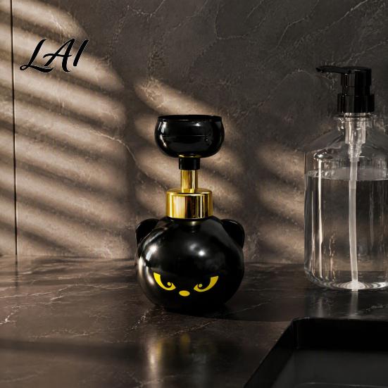 Cute Cat Paw Soap Dispenser Foam Dispenser Refillable Foaming Hand Pump Durable Bottle for Bathroom Countertop Reusable Container Kids Washing