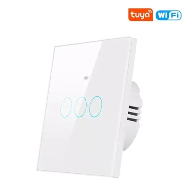 Comutator inteligent WiFi Touch Tuya, compatibil Alexa și Google Home, telecomandă 433RF, 1/2/3 direcții