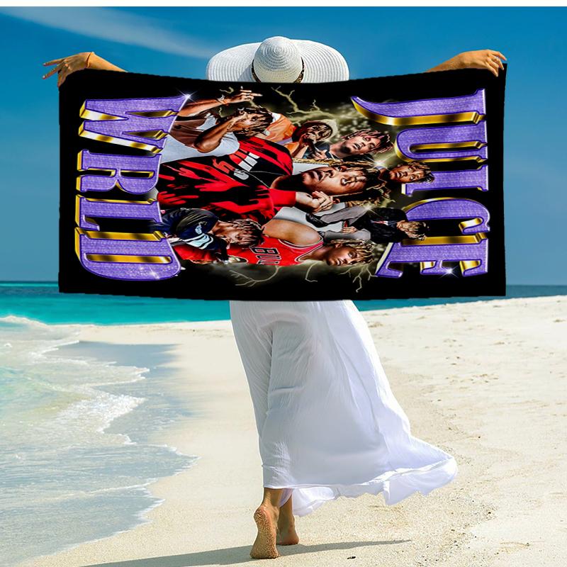 Ultra-Soft Beach Towel with Juice WRLD Theme,Ideal for Pool - Camping, Diving - Perfect Travel Essential, Vibrant Beach Towel.