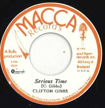 

7inch Record CLIFTON GIBBS Serious Time A Serious Version HS53 Macca EU 2024 Europe Reggae Ska Dub