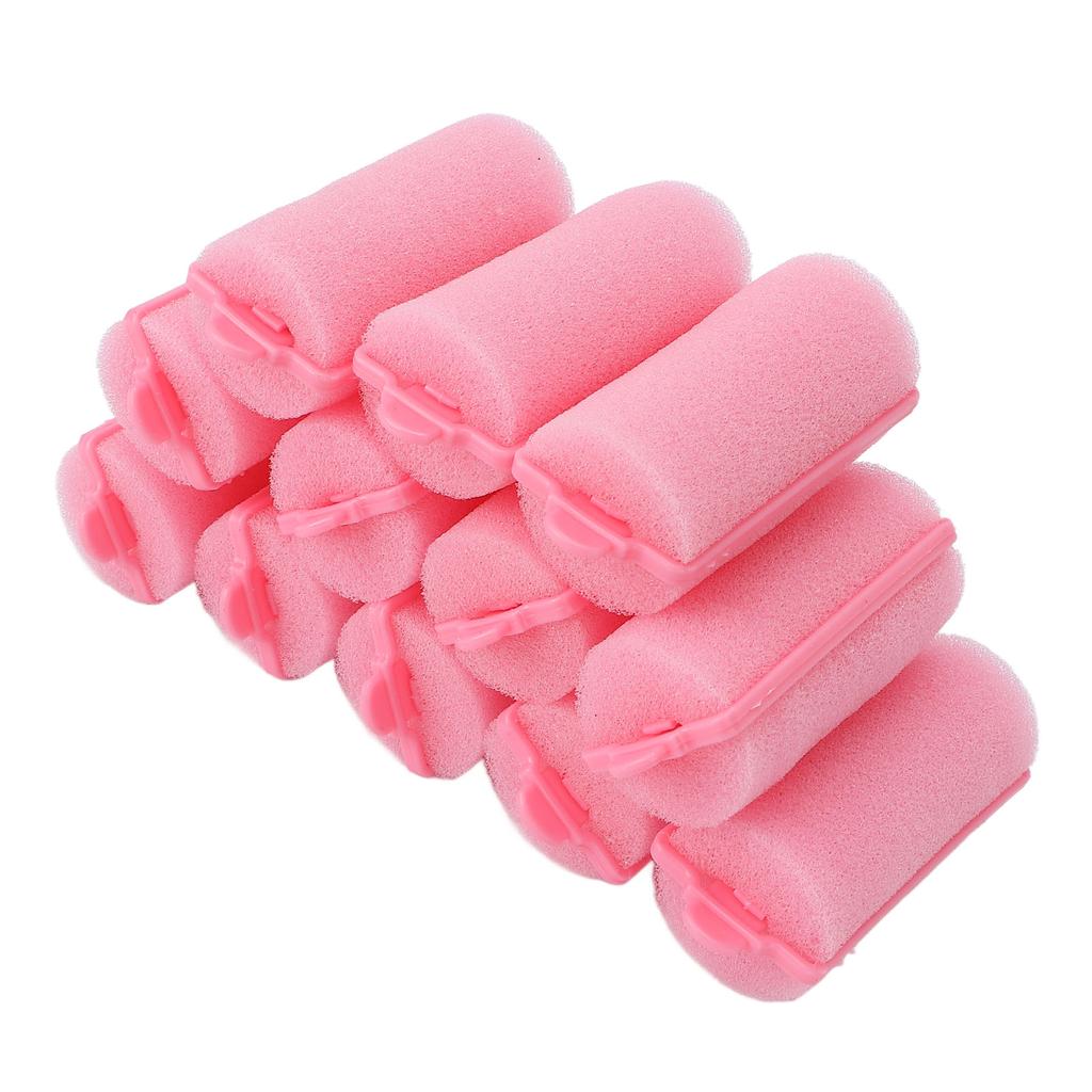 12pcs Foam Sponge Hair Roller Professional Home Salon Portable Soft Hair Curler Styling Tool