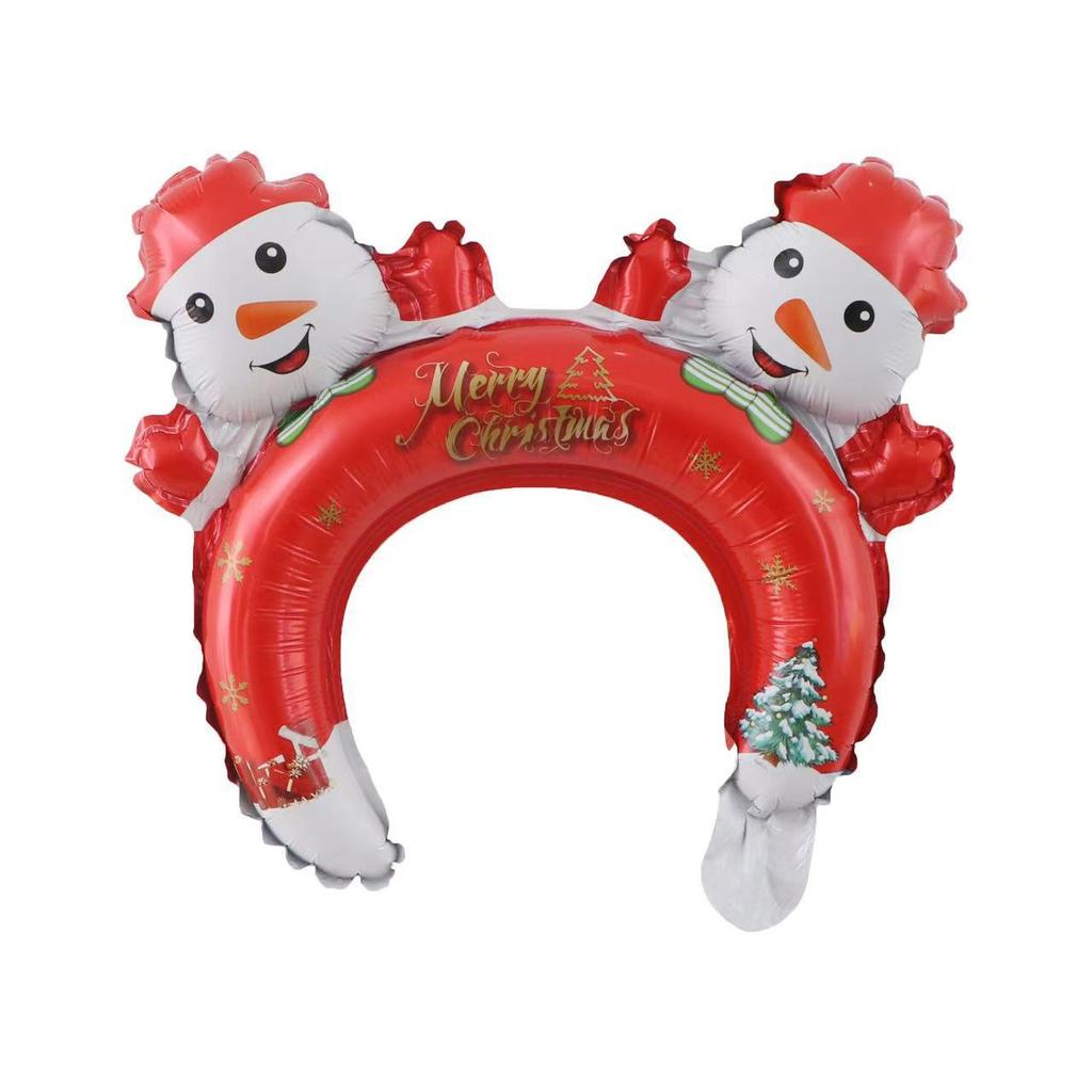 Large Christmas Tree and Santa Claus Aluminum Foil Balloons for Window Display 