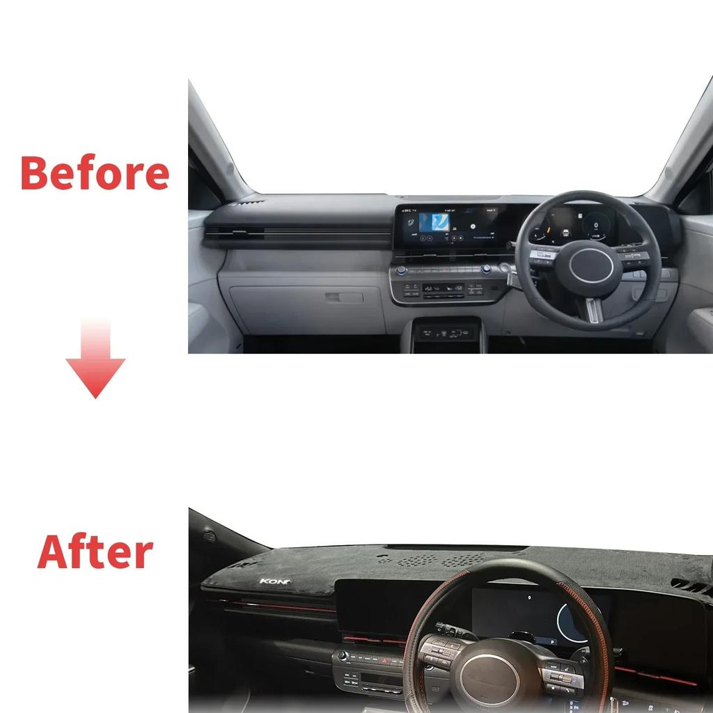 Fit for 2024 2025 2026 Hyundai KONA Electric EV Dashmat Car Accessories DashMat Sunshade Dashboard Cover Pad Protective Carpet
