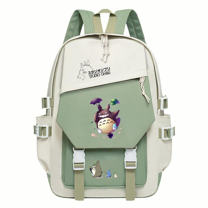 Totoro Dorado cute cartoon peripheral children's school bag spine care primary and secondary school backpack