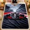Flannel BlanketFormula 1 Warm Soft Throw Blanket for Indoor Sofa Bed Living Room Use