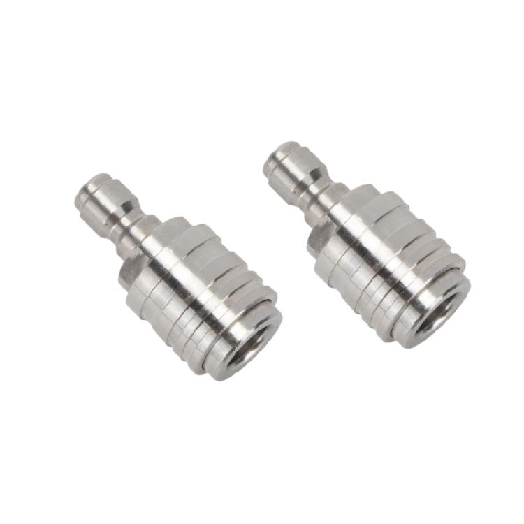 

2Pcs Quick Disconnect Coupling Tool Pressure Washer Coupler Quick Connect Fittings Stainless Steel Hose Quick Connector
