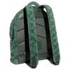 Coach Charter 30 Klassischer Monogramm-Print Reißverschluss Wolle-Leder-Mischgewebe Rucksack Großer Herrenrucksack Grün CC079-PST