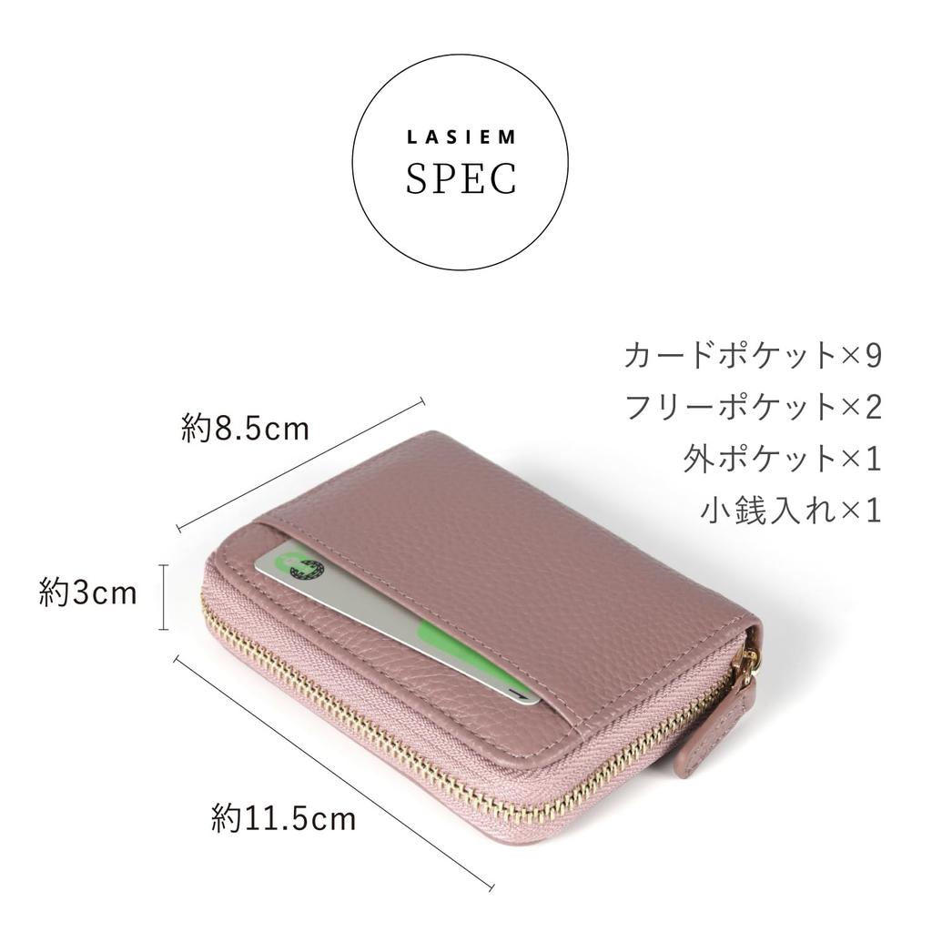 LASIEM Kompaktní Mini Originální Snadno Skladovat Velká Kapsa na Mince Zelená Dámská Peněženka, Kůže, Bankovky, Skládací Design, Harmonika-Volný, Proti Skimmingu, Kapacita,