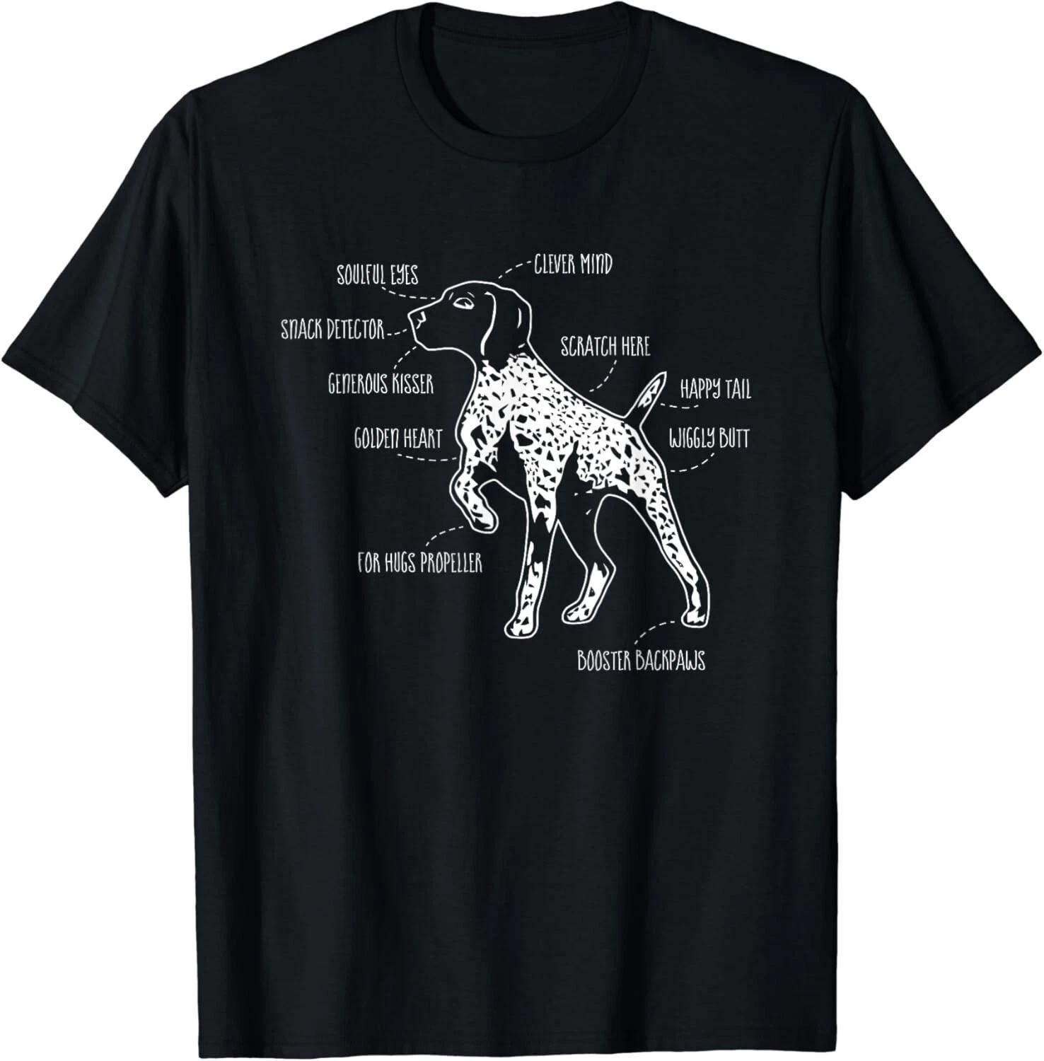 

Anatomy Of A German Shorthaired Pointer GSP Dog Lover Gift Unisex T-Shirt M