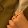 Adjustable Couples Exquisite Rings Infinite Love Design Copper Plated Gold Jewelry