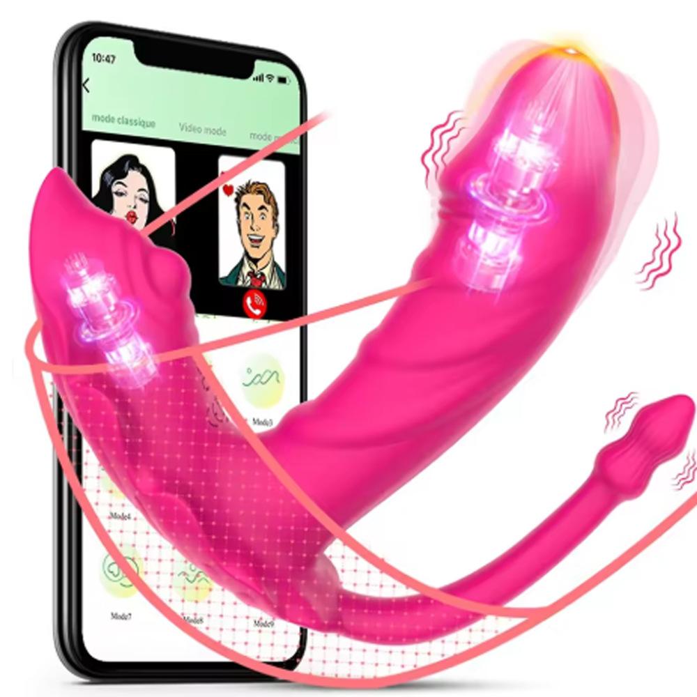 Wearable Vibrator APP Remote Control Vibrating Egg Clitoral Nipple Stimulator G-spot Anal Massage Dildo Female Gay Masturbator