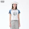 Teenie Weenie Women's Cartoon Bear Letter T-Shirt