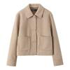 Cross-border Women's Jacket Winter 2024 European and American Style Soft Lapel Long-sleeved Single-breasted Jacket
