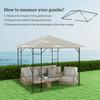3 x 3(m) Gazebo Canopy Replacement, for 01-0867 - Light Grey