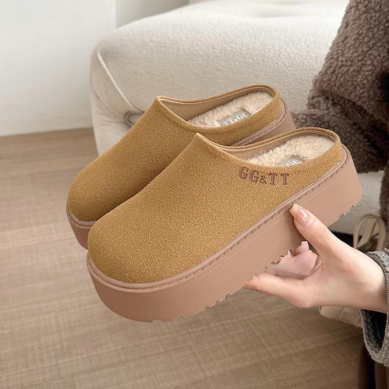 Fashion Nice Winter Women Slippers Ladies Slip on Platform Waterproof Slipper Female Outdoor Nice Shoes Woman Candy Color Shoe