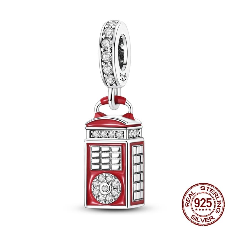 

Telephone Booth Charms Copper Dangle Pendant Fit Bangle Bracelet Necklace Diy Jewelry