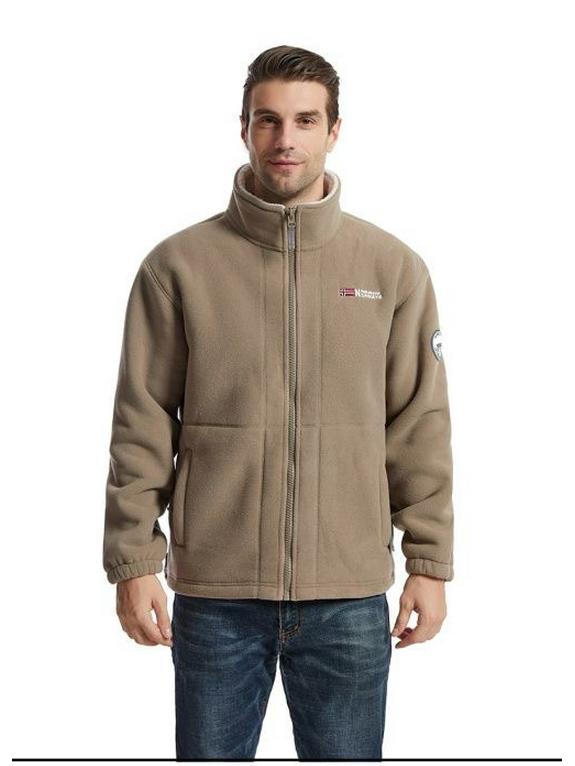 Heavyweight Sherpa Fleece Windproof Jacket - Double-Layer, Cold-Resistant Outerwear for Autumn/Winter