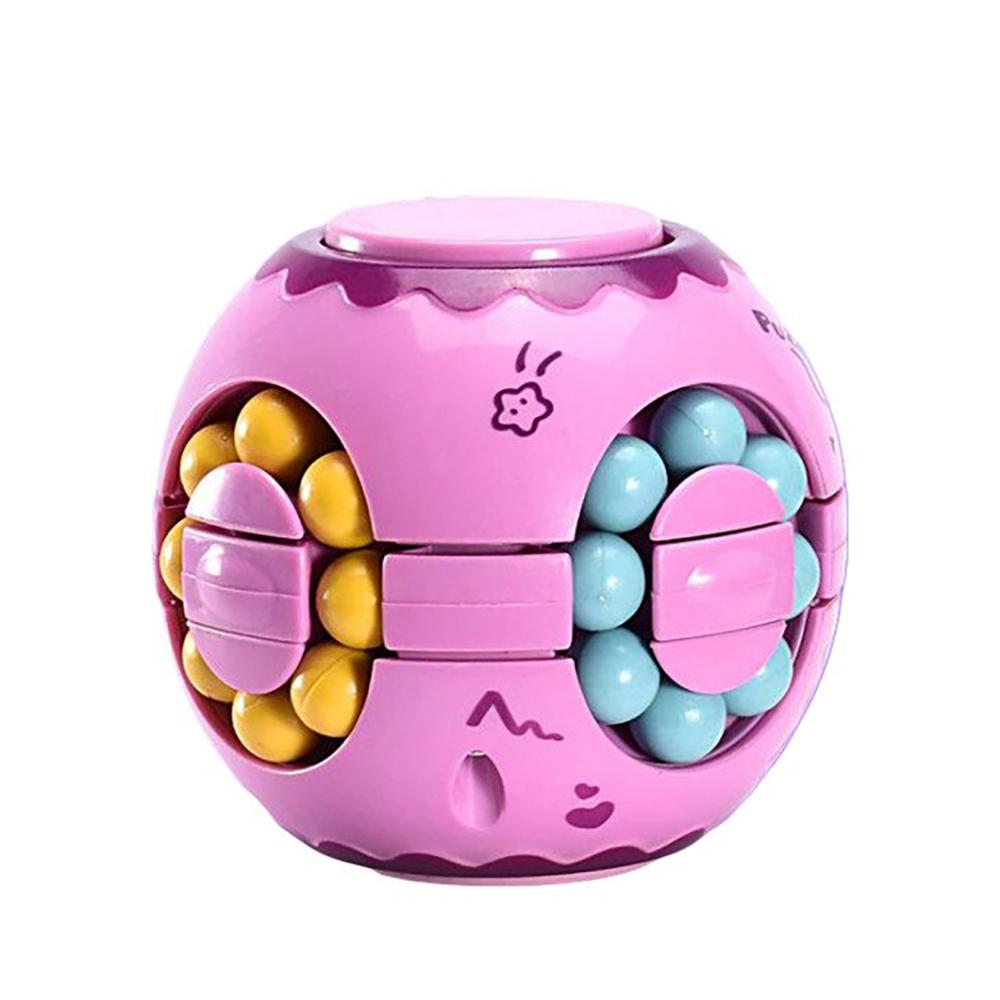 3D Cylinder Magic Bean Puzzle Cube Rotate Slide Gyro Fidget Toy Spinner Ball Anti Stress Fingertips Iq Games For Kid Adult