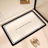 Bathroom Absorbent Floor Mat, Diatom Mud Quick-drying Mat, Toilet Door Carpet, Toilet Anti-skid and Anti-drop Foot Mat