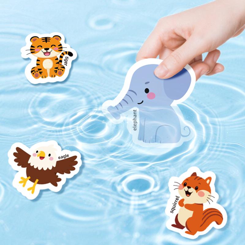Reusable Scene Cute Stickers DIY Puzzle Magic Sticker Books Cartoon Animal Learning Cognition Toys For Kids Gift