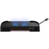 Gaming Console Cooling Station For Switch 2 With Dual Adjustable Fans Storage Holder 4 Game Card Slots USB Power Supply Quiet Operation Black