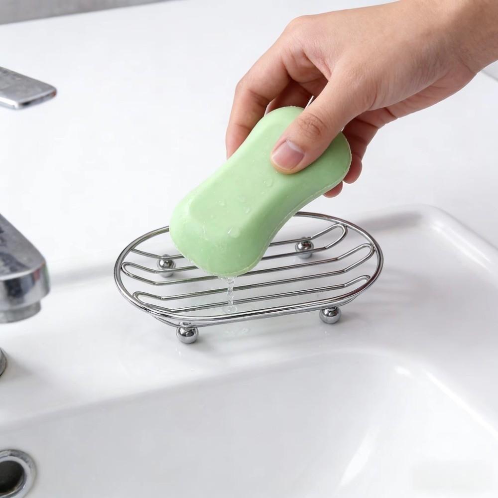 Anti-rust Metal Soap Dish Creative Soap Filter Rack Easy To Clean Soap Drain Plate  Home Decor