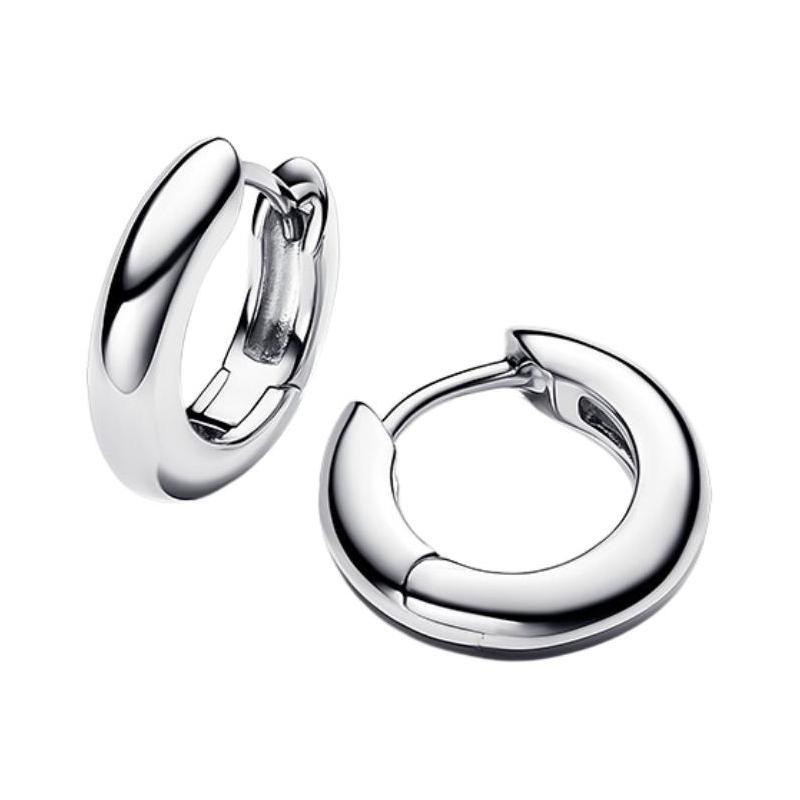 Pandora Original design 925 silver earrings for women, multi-color 293320C00 серебряный