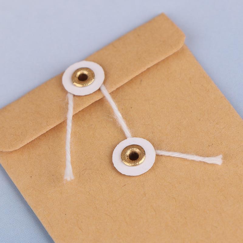 1/12 Dollhouse Simulation Kraft Paper Document Bags Dollhouse Study Office School Stationery Decoration Dolls House Accessories