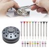 10pcs Professional Slotted Screwdriver Kit Multi Size   Screwdriver Set with 20pcs Blades for Eyeglasses