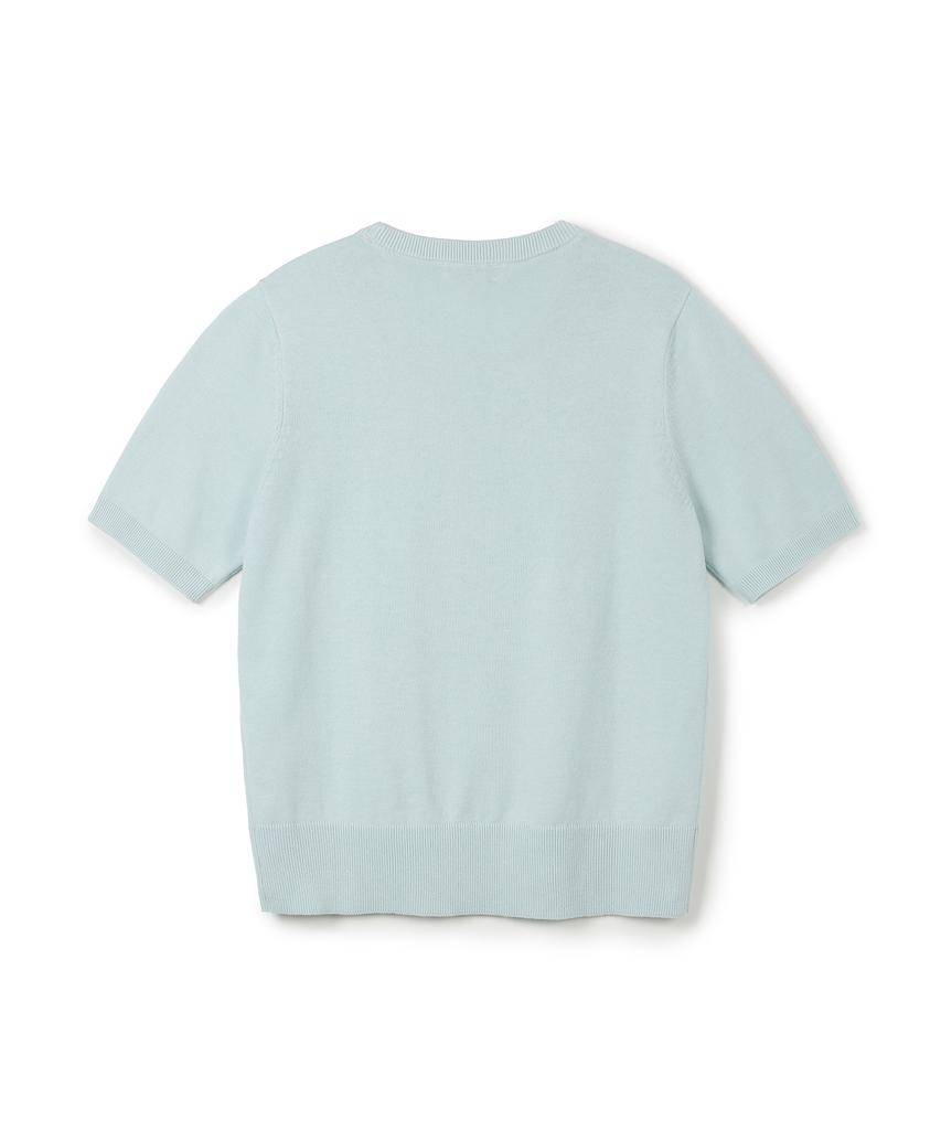 USPOLOASSN Cotton Short Sleeve Round Knit_Sky Blue