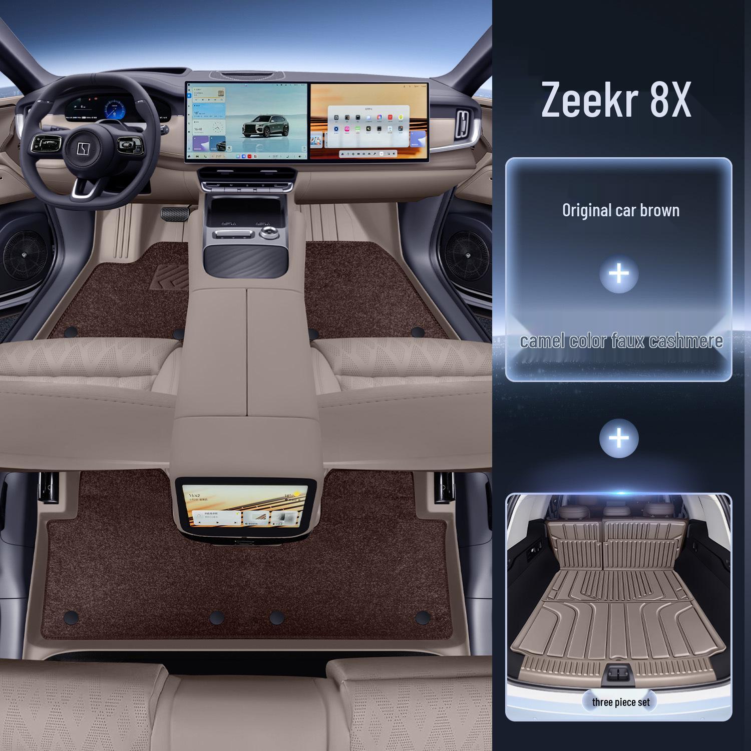 Zeekr 8X TPE grīdas paklāji –