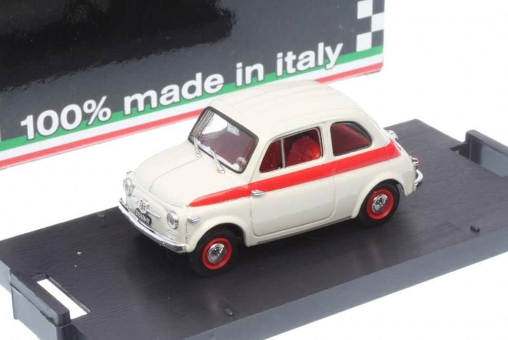 Blum Scale 1957 Fiat Nuova 500 Sport Tetto Metallico Metallico Scale Model 1/43 (Grey)