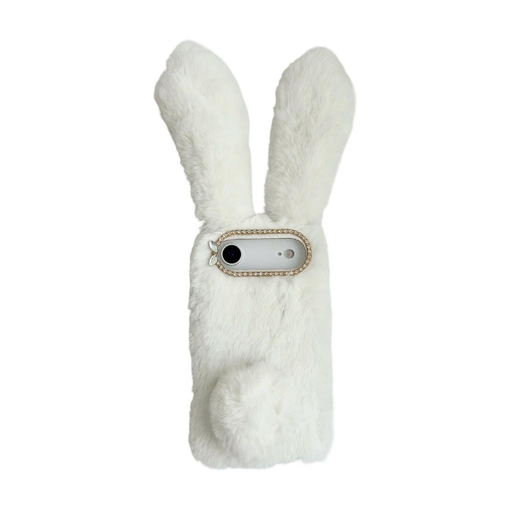 Für iPhone Air Case Plüsch Süßer Hase Winter Flauschig TPU Handyhülle