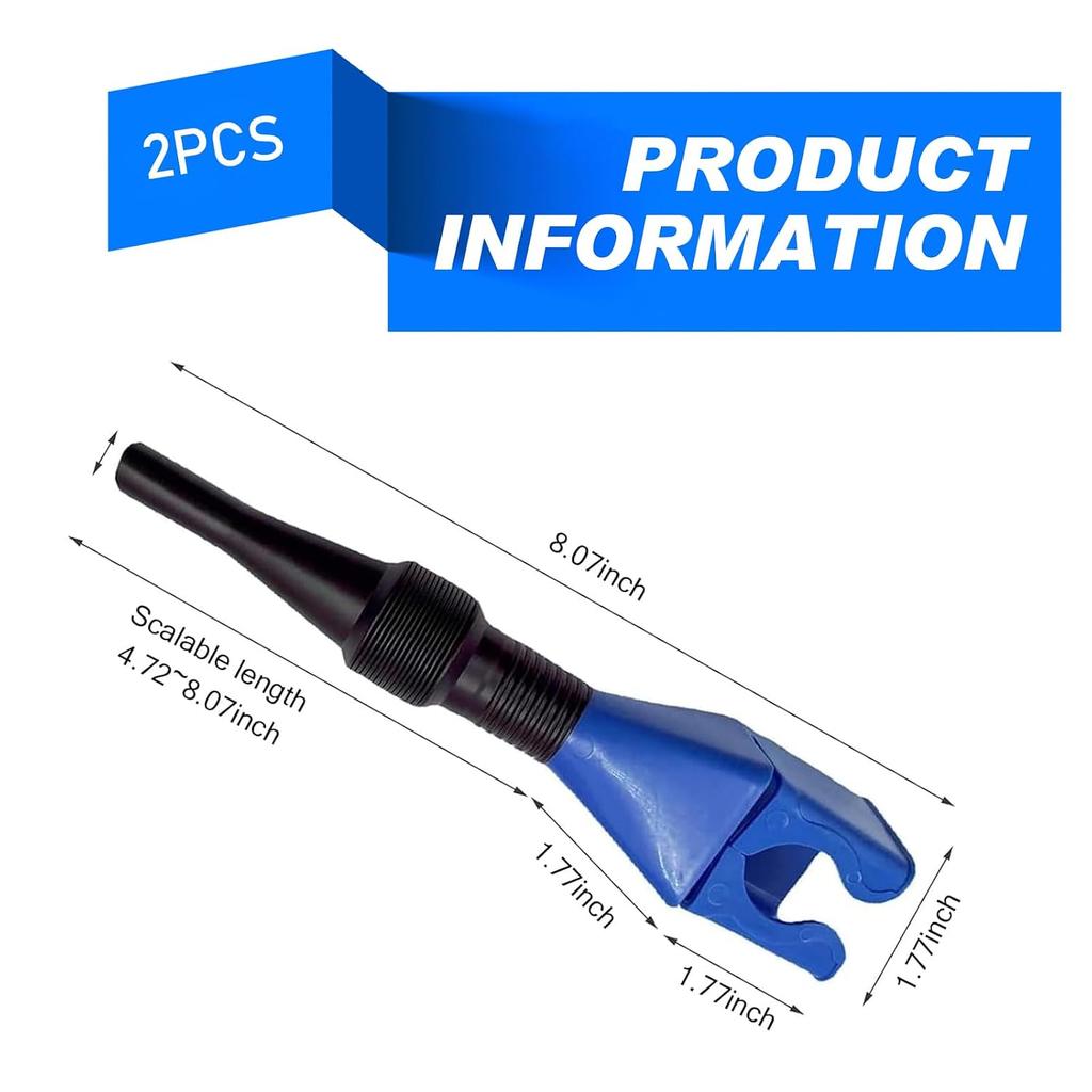 Pack-2 Auto Plastic Flexible, Hand-Free Funnel with Extendable Spout, Draining Tool Snap, Universal Oil Funnel for Oil Change for Cars Motorcycles