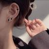 925 Silver Four-Leaf Clover Ear Cuffs: Trendy Women's Hoop Earrings with Exquisite Design