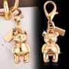Exquisite High-End Bear Keychains For Women Bag Pendant Car Key Chains Jewelry Gift Decoration Accessories
