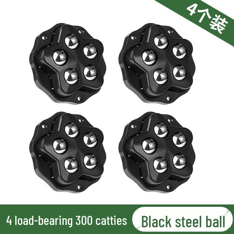 Silent Adhesive Caster: Three-Ball & Five-Ball Roller Wheel for Mobile Furniture