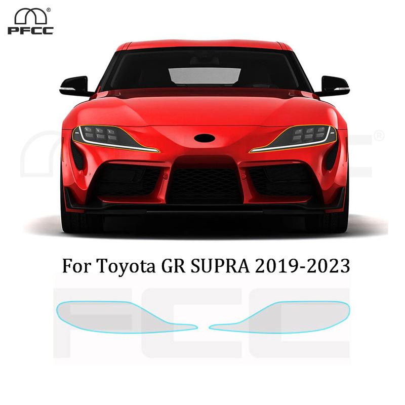 For Toyota GR SUPRA - Car Headlight Rearview TPU Protection Film Pre-cut PPF Clear Bra Anti-scratch Resistant Invisible