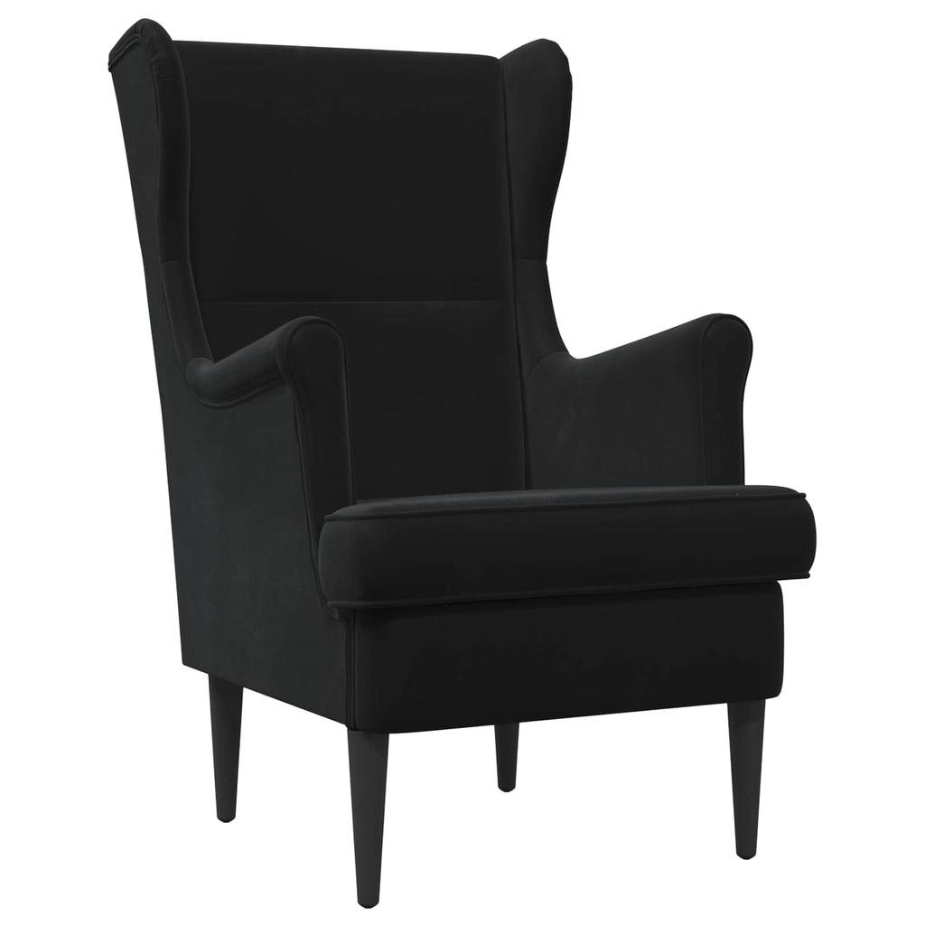 Armchair Black Velvet