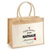 Beach Bag - PLANETEE - Jute with Pocket Nathalie's Love Bazaar - Cotton - 43x33 Cm - Shoulder Straps