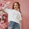 ASK JUNIOR Girls' Faux Layered Lace Bow Long Sleeve T-Shirt